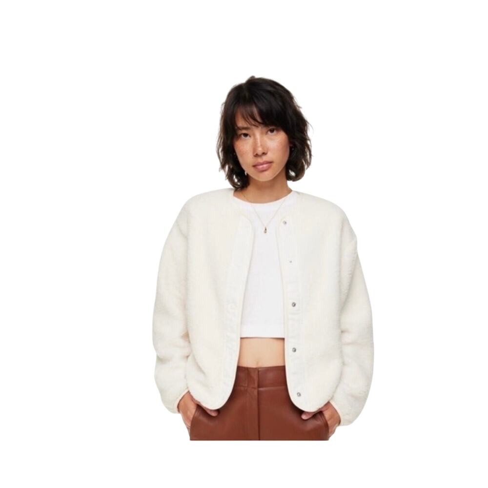 Wilfred Free Sherpa Jacket Women XXS Cream NWOT